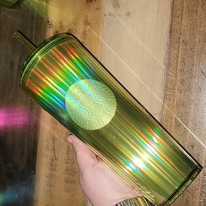 Starbucks Lime Kaleidoscope Domed Lid Venti Tumbler Cup